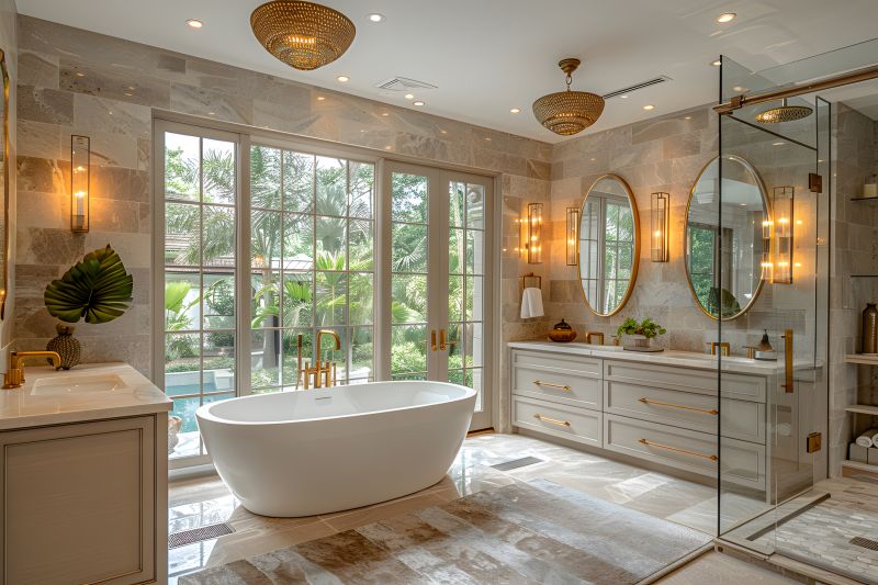 Stylish Bathtub Area